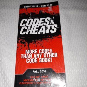 Prima Codes & Cheats Fall 2010 Book